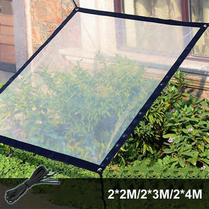 1 Pcs Waterproof Transparent Tarpaulin With Eyelet Canopies And Tarpaulin Straps transparent tarpaulin