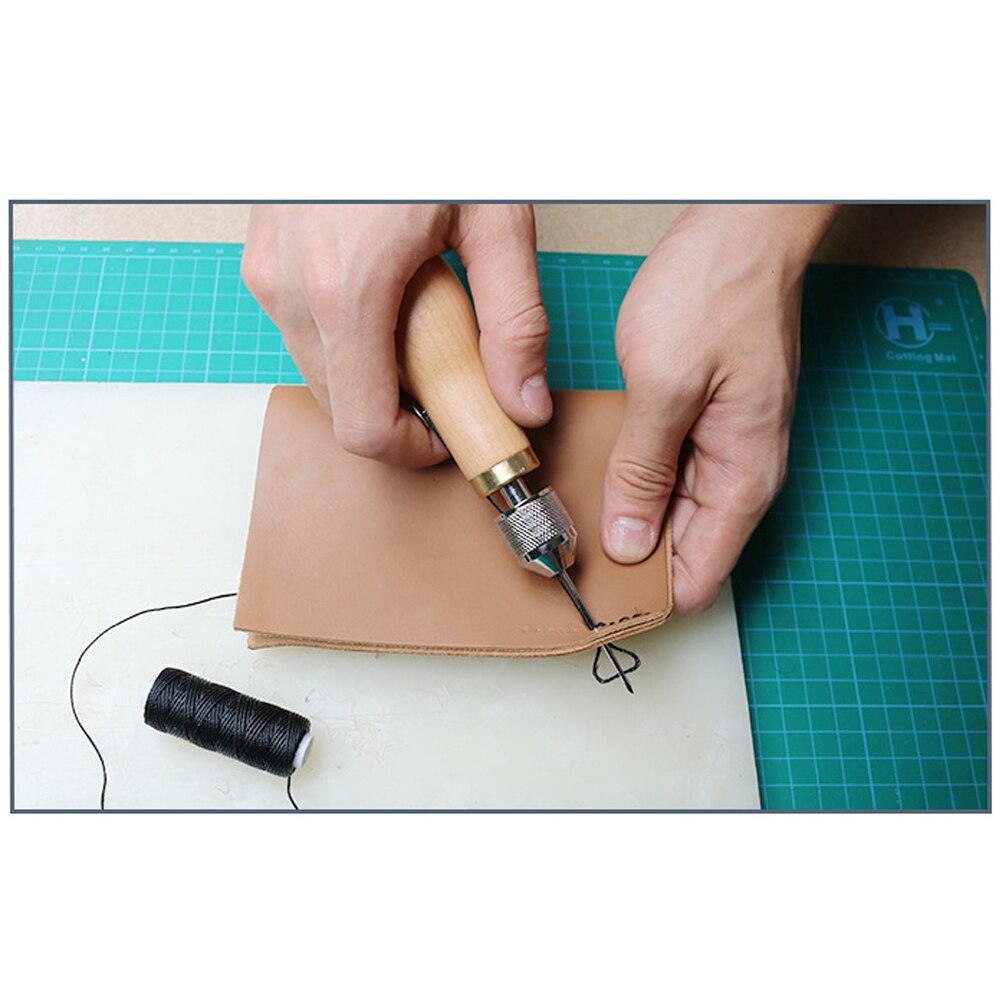 1PC Practical Leather Sewing Leather Hand Sewing Machine Waxed Thread For Leather Craft Edge Stitching Belt Strip  Tool New
