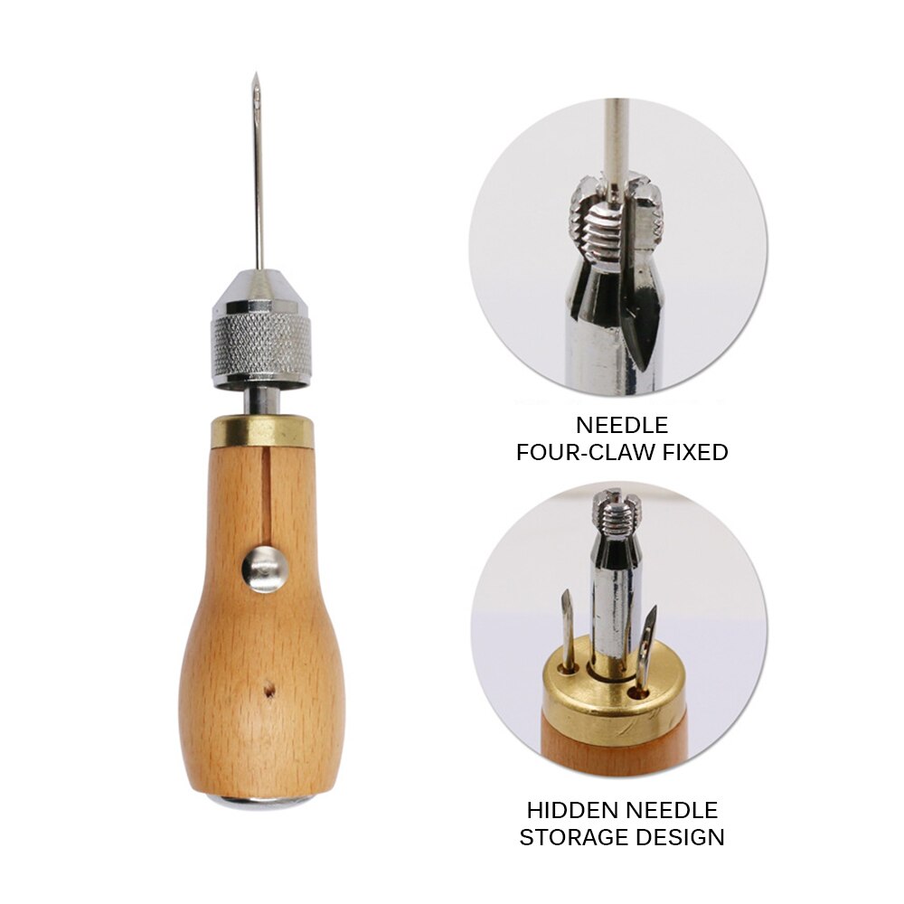 1PC Practical Leather Sewing Leather Hand Sewing Machine Waxed Thread For Leather Craft Edge Stitching Belt Strip  Tool New
