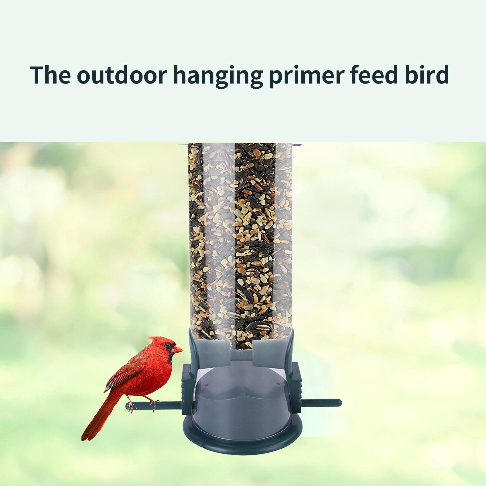 1pc Transparent Hanging Feeder Bird Feeder Garden Outdoor Hanging On The Balcony Feeder Pet Supplies 2021 New