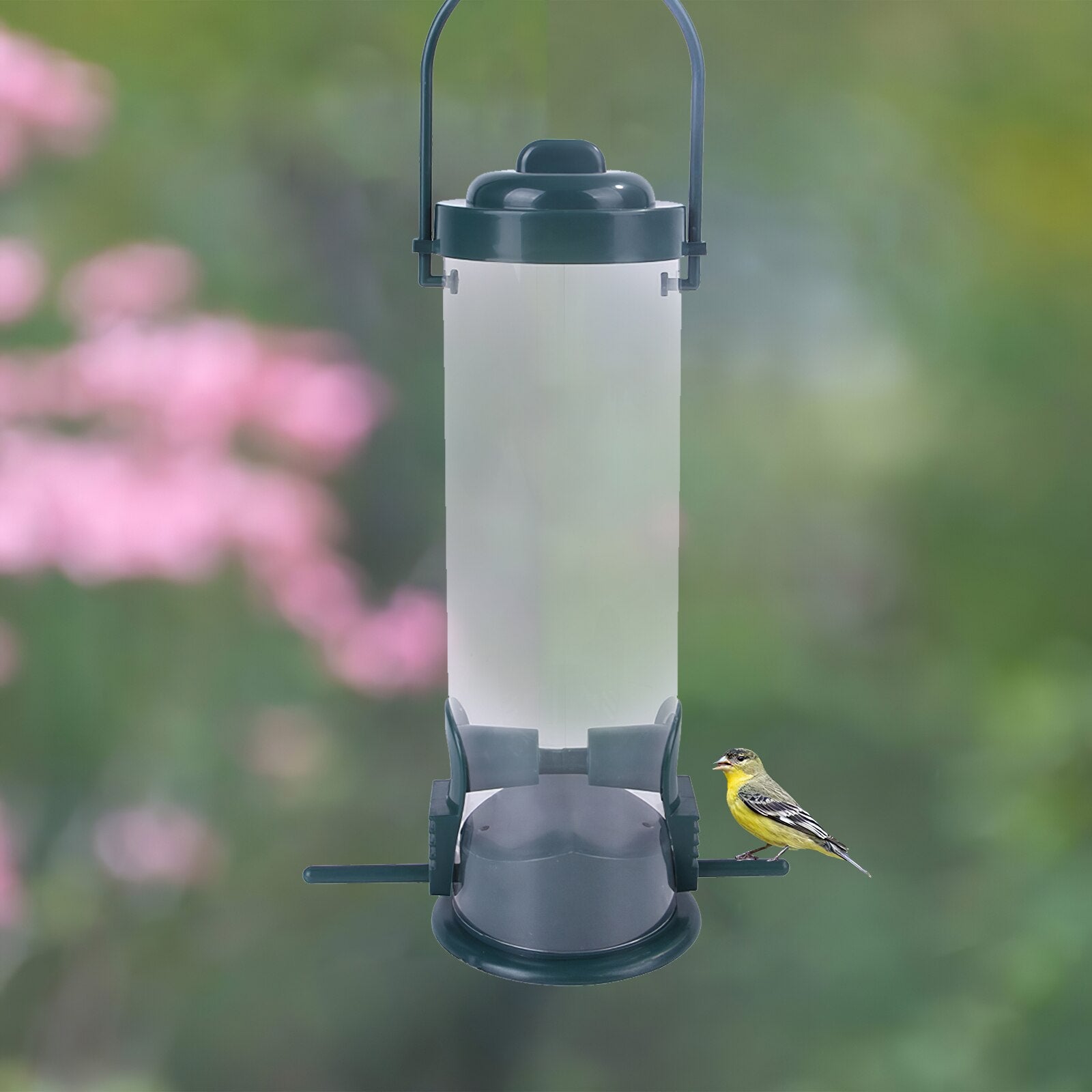 1pc Transparent Hanging Feeder Bird Feeder Garden Outdoor Hanging On The Balcony Feeder Pet Supplies 2021 New