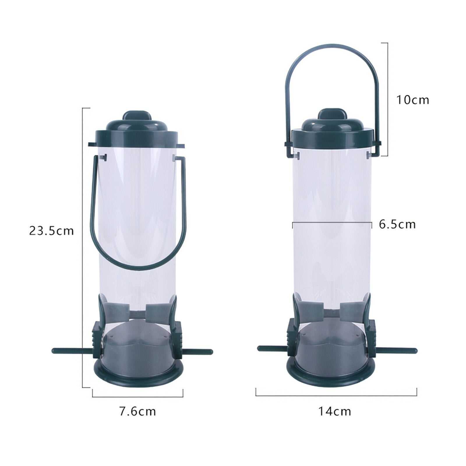 1pc Transparent Hanging Feeder Bird Feeder Garden Outdoor Hanging On The Balcony Feeder Pet Supplies 2021 New