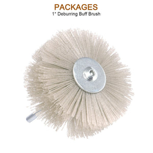 2020 Deburring Buff Brush Abrasive Alumina Wire Brush Head Deburring Buff Wheel Polishing Brush For Woodworking