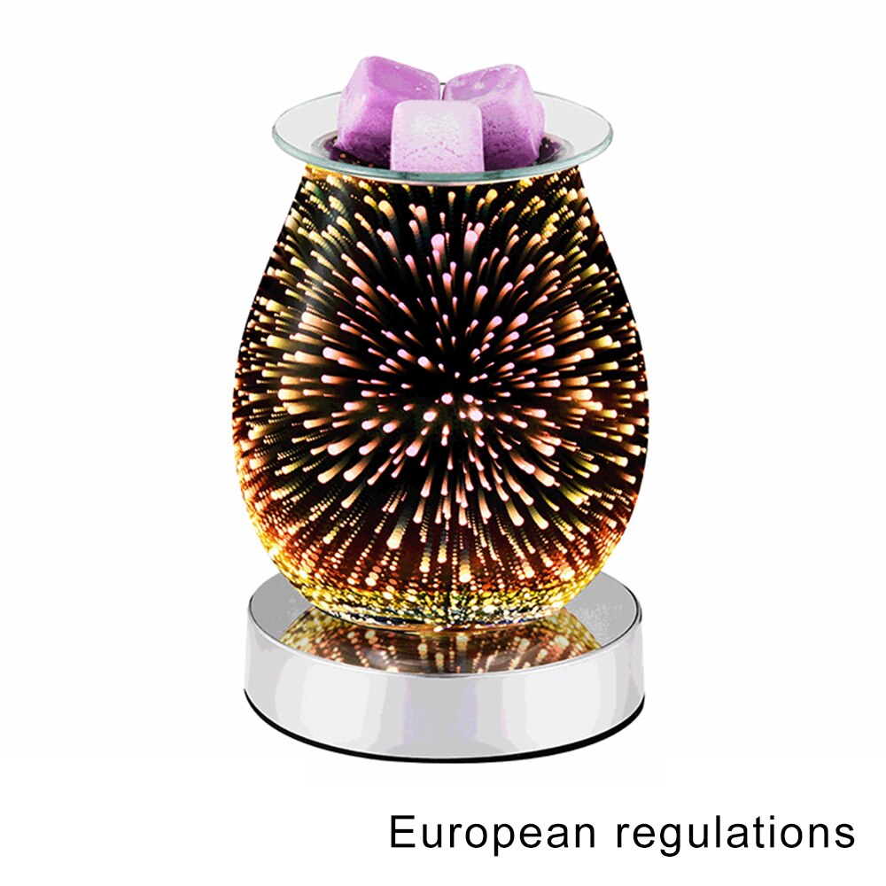 3D Fireworks Aromatherapy Machine Humidifier with Aroma Lamp Essential Oil Ultrasonic Electric Aroma Diffuser Mini