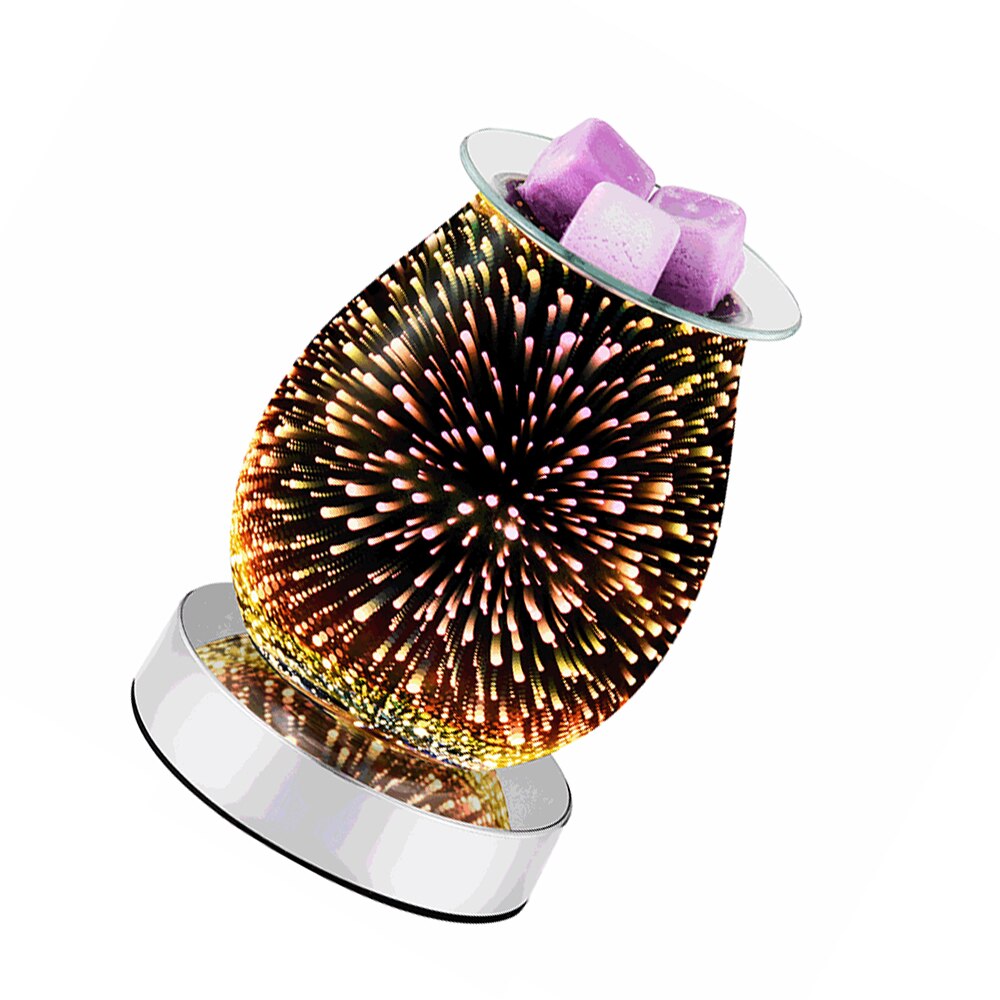 3D Fireworks Aromatherapy Machine Humidifier with Aroma Lamp Essential Oil Ultrasonic Electric Aroma Diffuser Mini