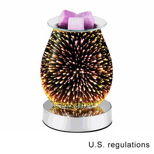 3D Fireworks Aromatherapy Machine Humidifier with Aroma Lamp Essential Oil Ultrasonic Electric Aroma Diffuser Mini