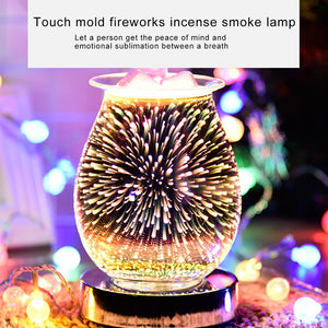 3D Fireworks Aromatherapy Machine Humidifier with Aroma Lamp Essential Oil Ultrasonic Electric Aroma Diffuser Mini