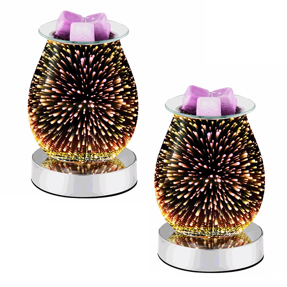 3D Fireworks Aromatherapy Machine Humidifier with Aroma Lamp Essential Oil Ultrasonic Electric Aroma Diffuser Mini