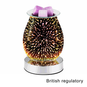 3D Fireworks Aromatherapy Machine Humidifier with Aroma Lamp Essential Oil Ultrasonic Electric Aroma Diffuser Mini