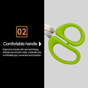 5 Layers Kitchen Scissor Shredded Chopped Scallion Cutter Multi-Layer Scissor Cook Tool Kitchen Scissor