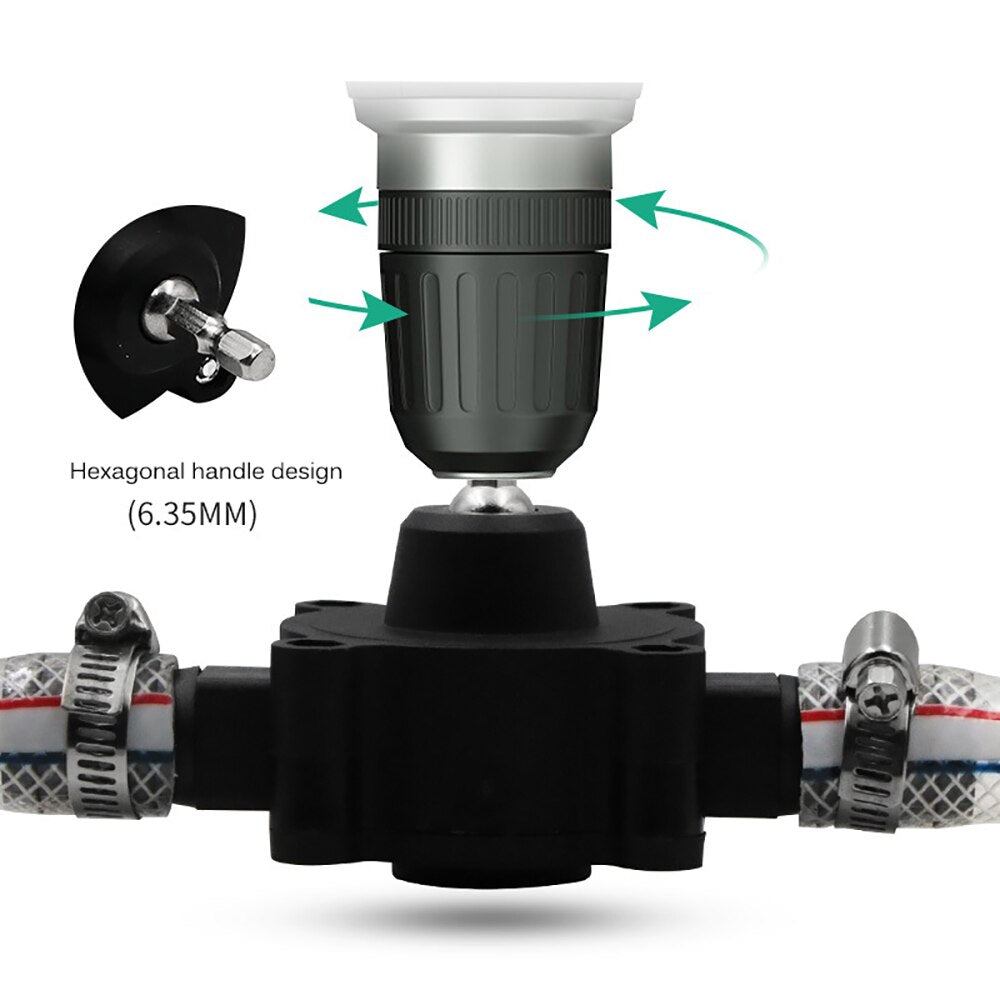 Air Pump Electric Drill Micro Aquariums Pool Self-Priming Centrifugal Pump Household Mini Hand Self-priming Liquid Transfer Pump