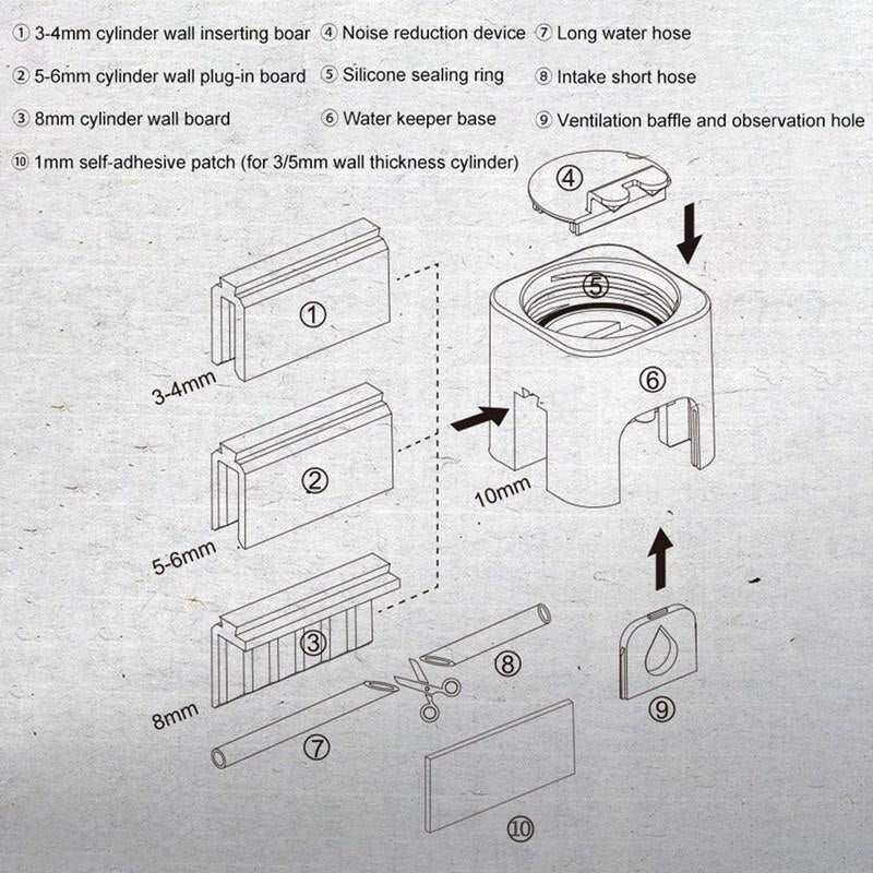 Aquarium Auto Water Filler Fish Tank Add Water Device Wall Mounted Automatic Water filter refill Aquarium Fish Tank Accessories