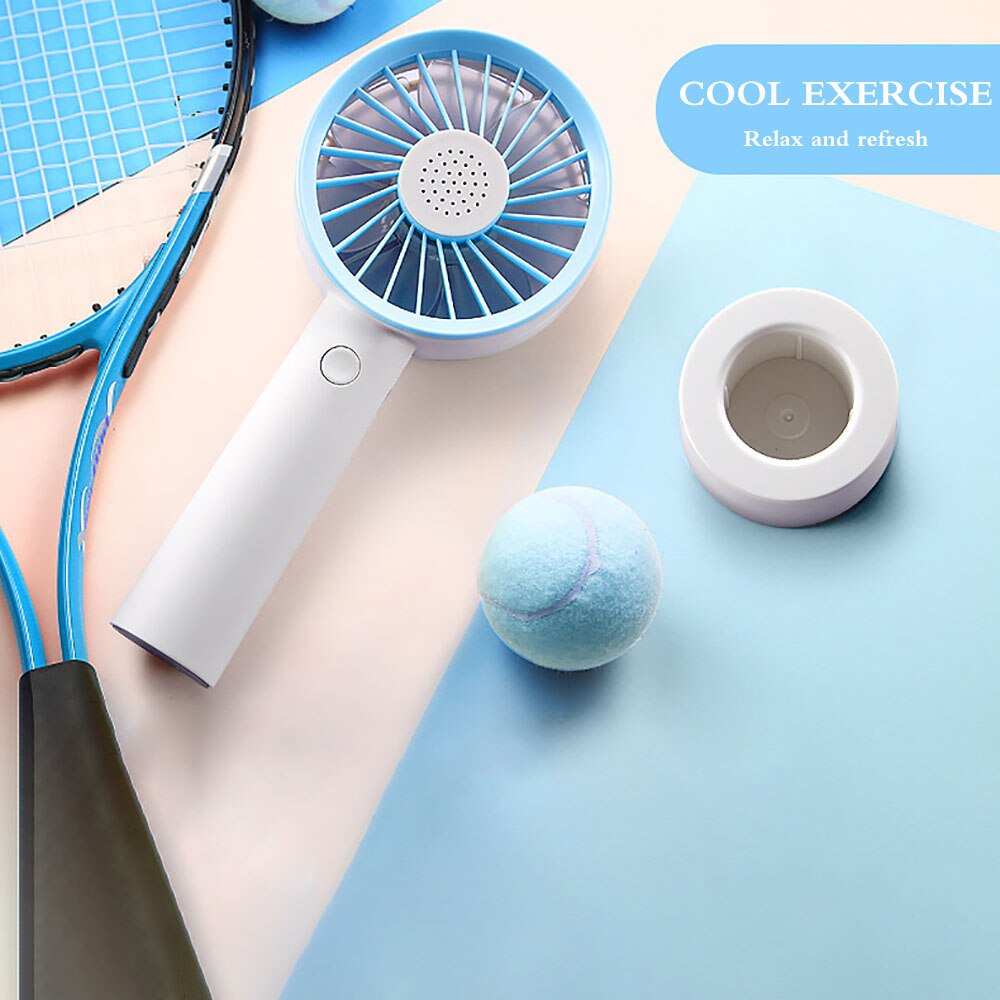 Aromatic Small Fan Three Modes 2000mah Built-In Battery Detachable Base Mini Cooler Summer aromatic small fan