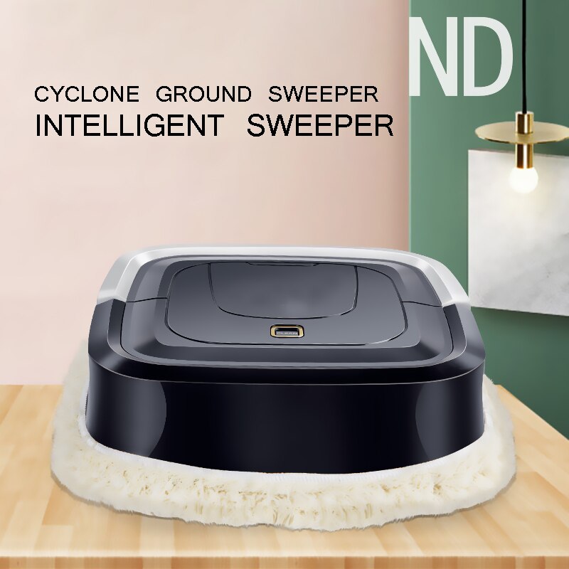 Auto Mopping Robot USB Charging Vacuum Cleaner Cleaning Home Automatic Mop Dust Clean Mop Cloth For Dry/Wet Floors/Carpet