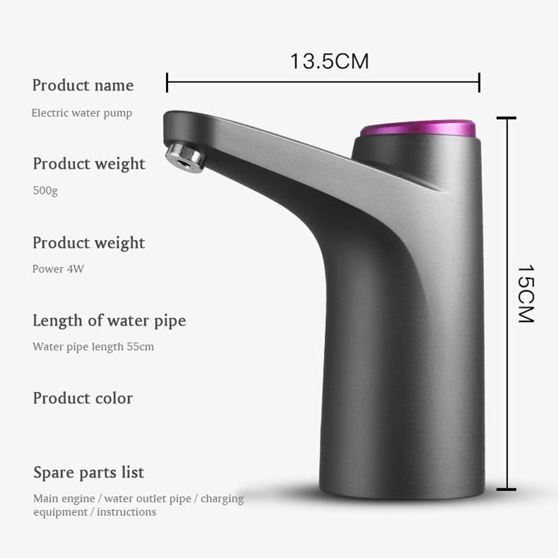 Automatic Electric Water Dispenser Touch Switch Water Pump Electric Pump USB charge Overflow protection For Home Supplies