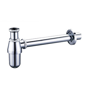 Basin Trap Round Sink Bottle P-Trap Waste Pipe Tube Adjustable Height Pop-Up Drain Stopper Kit Bathroom Sink Trap Waste Pipe