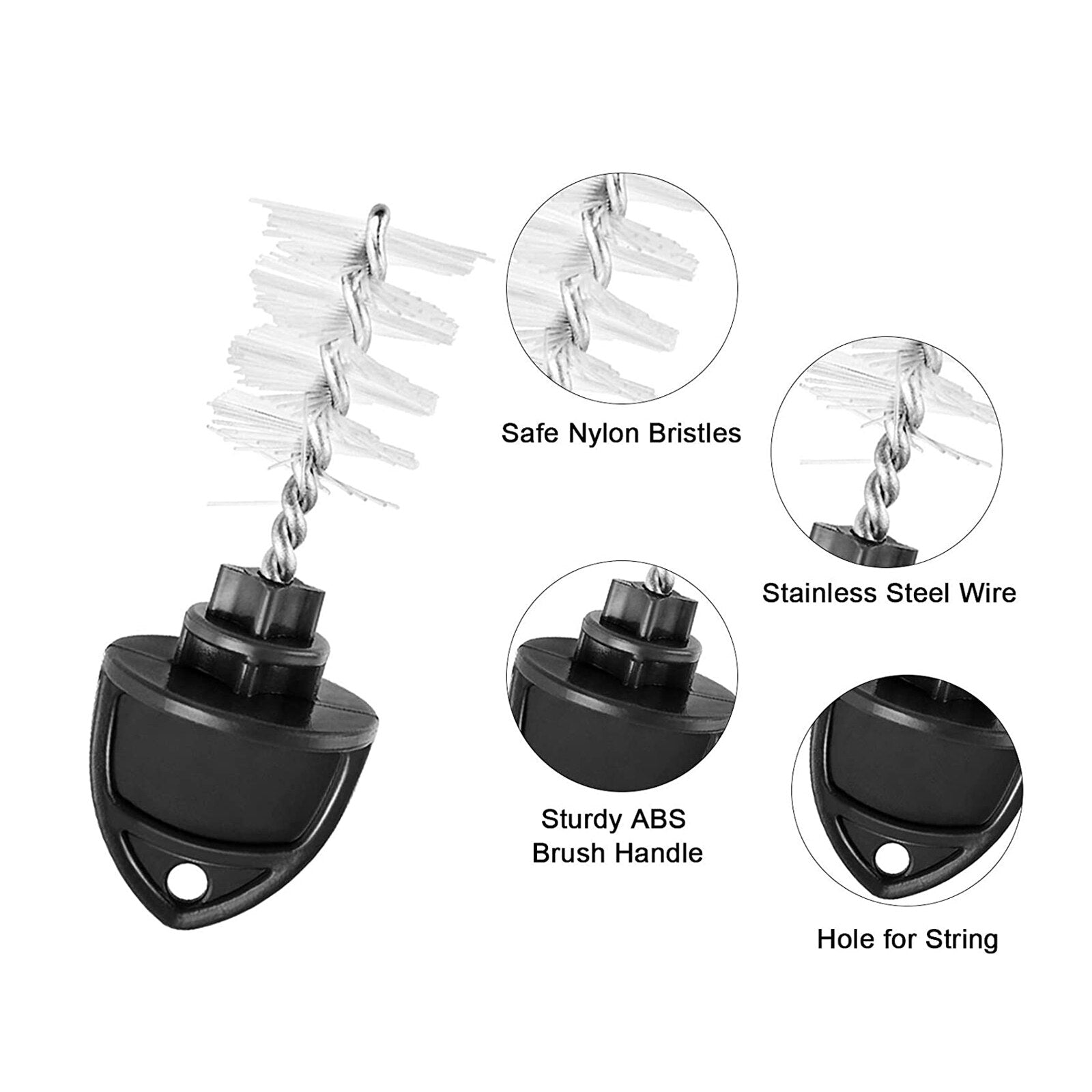 Cleaning Airlock Brush Draft Beer Faucet Cap Tool 1set Brush Plug And Tap Cover Set For Beer Tap Beer Tap Cover With Brush Plugs