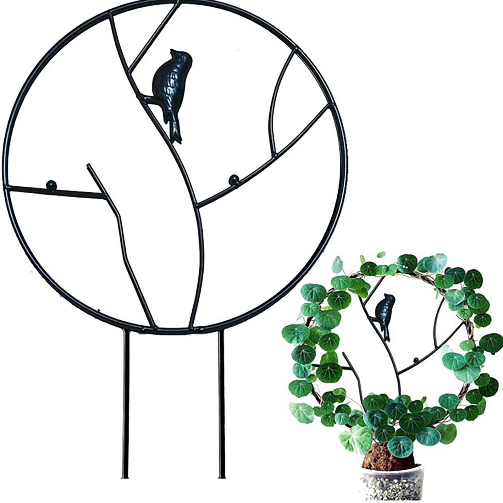 Climbing Pergola Portable Metal Round Climbing Frame Flower Pot Bracket Support Plant Stand Indoor Outdoor Garden Tool