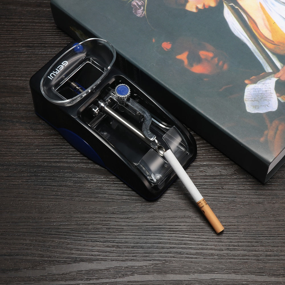 Electric Automatic Cigarette Rolling Machine Tube Rolling Tobacco Injector Maker Roller DIY Machine EU Plug DIY Smoking Tool
