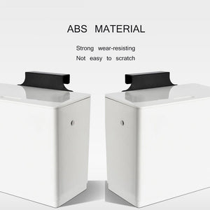 Garbage Bin with Sliding Lid Trash Can Cabinet Door Mounted Kitchen Garbage Can for Toilet Narrow Seam Home Storage Garbage Bin