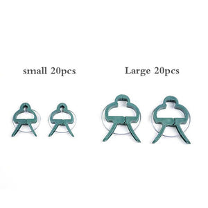 Garden Plant Clip 40pcs Reusable Greenhouse Gardening Supporting Plant Clip For Flower Bed Vine Vegetable Tomato Stalk