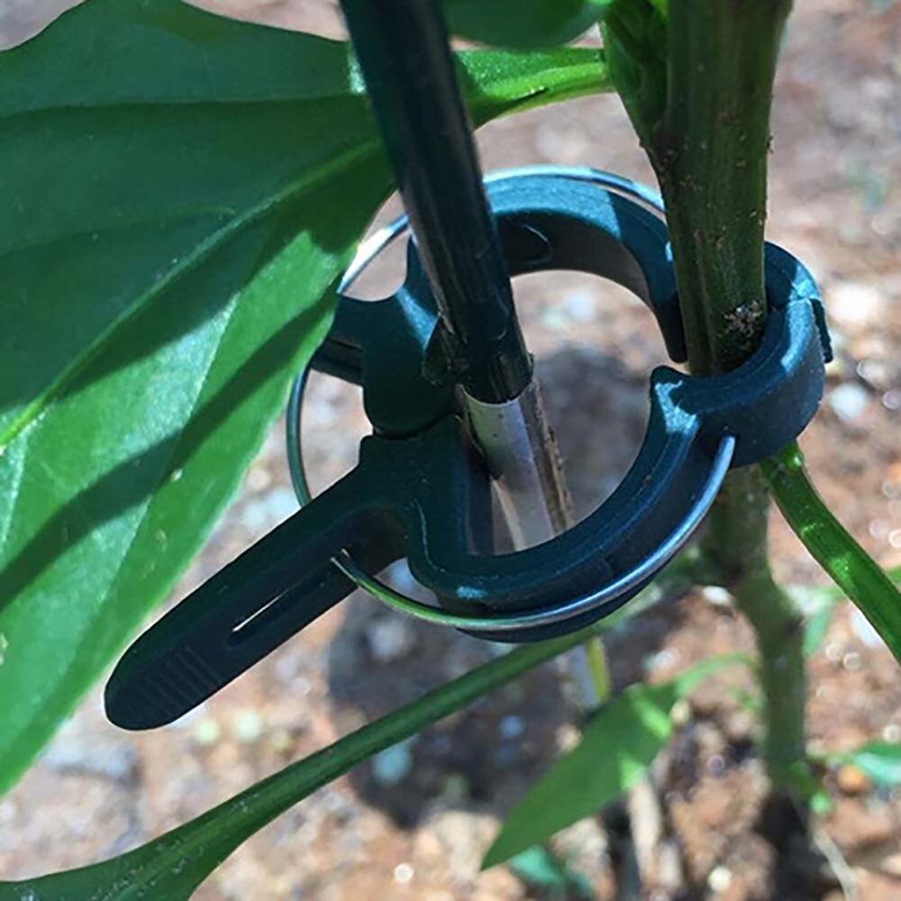Garden Plant Clip 40pcs Reusable Greenhouse Gardening Supporting Plant Clip For Flower Bed Vine Vegetable Tomato Stalk