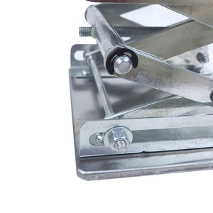 Hot Stainless Steel Router Lift Table Woodworking Engraving Lab Lifting Stand Rack Lifter 100x100mm Laboratory Lift Platform