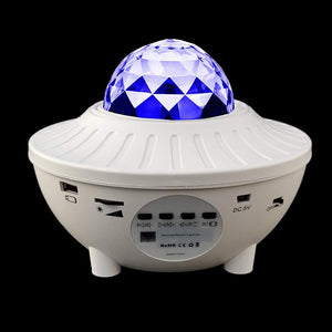 LED Music Starry Sky Projection Light LED Bluetooth Laser Light With Remote Control USB line 6W  Projector Night Lighting Lamp