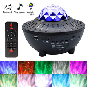 LED Music Starry Sky Projection Light LED Bluetooth Laser Light With Remote Control USB line 6W  Projector Night Lighting Lamp