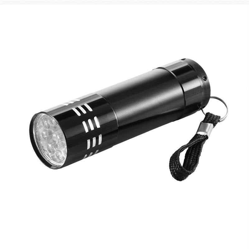 LED Ultraviolet Lamp Super Mini 9 LED Flashlight Black Flashlight Super Mini Aluminum UV Light Torch Lamp UV Night Flashlight