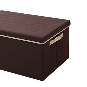 Large Capacity Fabric Folding Storage Box Foldable Bins Toys Organizer with Lids and Handles Storage Basket Laundry Basket