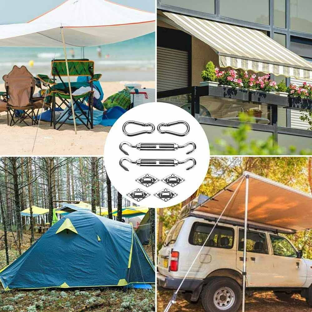 Metal Fittings Stainless Steel Sun Sail Sun Shelter Fitting Kits Awning Special Fixed Accessories Shade Sail Accessories