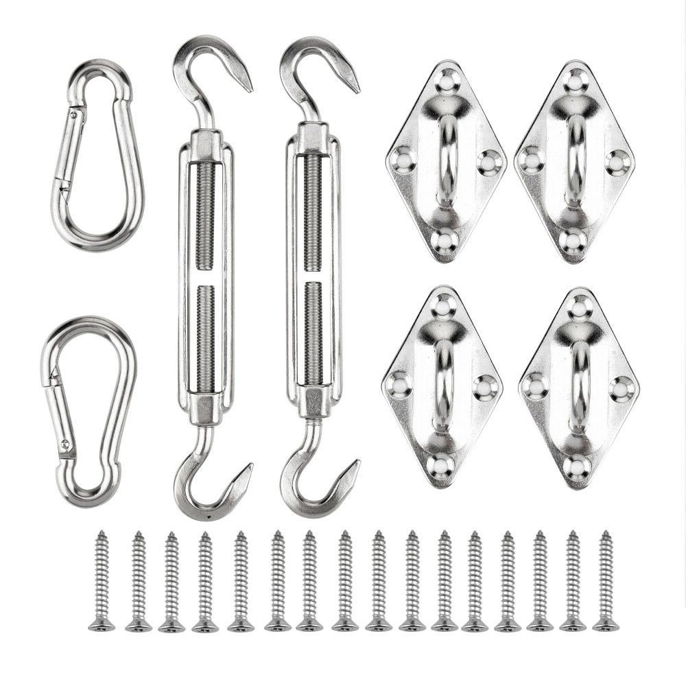 Metal Fittings Stainless Steel Sun Sail Sun Shelter Fitting Kits Awning Special Fixed Accessories Shade Sail Accessories