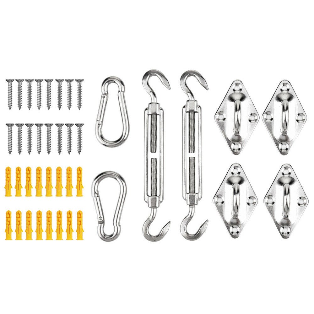 Metal Fittings Stainless Steel Sun Sail Sun Shelter Fitting Kits Awning Special Fixed Accessories Shade Sail Accessories