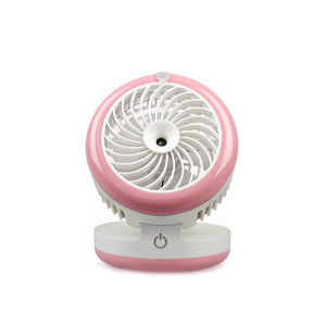 Mini USB Mobile Power Supply Spray Small Fan Humidifier Folding USB Small Fan For Indoors Outdoors  Folding Spray Small Fan