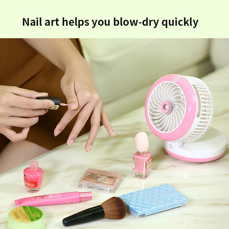 Mini USB Mobile Power Supply Spray Small Fan Humidifier Folding USB Small Fan For Indoors Outdoors  Folding Spray Small Fan