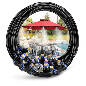 Mist Cooling System Outdoor Misting Kit DIY Irrigation System for Patio Garden Greenhouse Trampoline mist cooling system