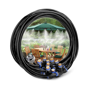 Mist Cooling System Outdoor Misting Kit DIY Irrigation System for Patio Garden Greenhouse Trampoline mist cooling system
