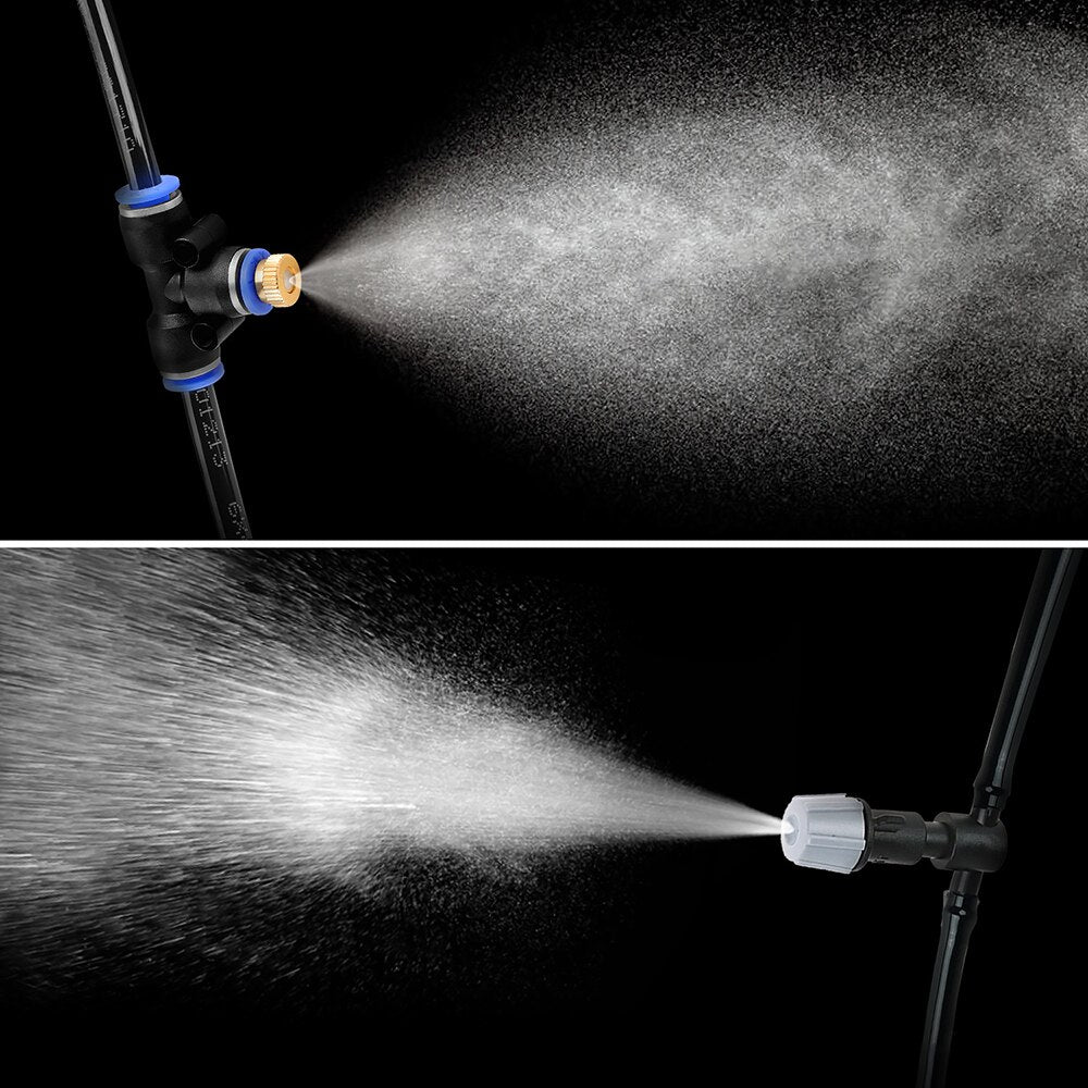 Mist Cooling System Outdoor Misting Kit DIY Irrigation System for Patio Garden Greenhouse Trampoline mist cooling system