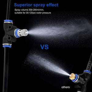 Mist Cooling System Outdoor Misting Kit DIY Irrigation System for Patio Garden Greenhouse Trampoline mist cooling system