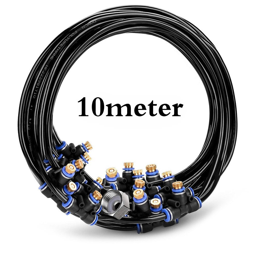 Mist Cooling System Outdoor Misting Kit DIY Irrigation System for Patio Garden Greenhouse Trampoline mist cooling system