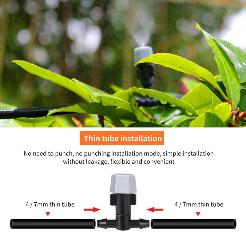 Misting Nozzle Watering Misting Spray Cooling System Nozzle Outdoor Garden Greenhouse park Plants Spray Hose Watering