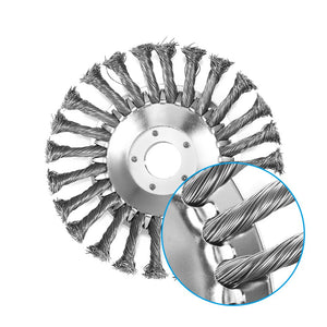 Mower Wire Wheel Lawn mower weeding head Steel Garden Weed Brush Lawn Mower Razors Lawn Mower Eater Trimmer Steel Wire Wheel