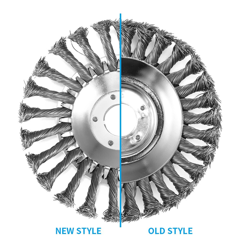 Mower Wire Wheel Lawn mower weeding head Steel Garden Weed Brush Lawn Mower Razors Lawn Mower Eater Trimmer Steel Wire Wheel
