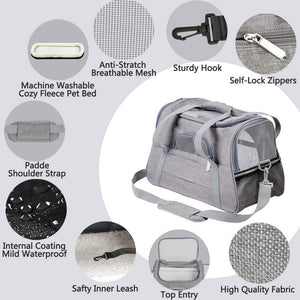 Multi-use Dog Carrier Bag Portable Cats Handbag Foldable Travel Pet Bag Puppy Carrying Mesh Shoulder Pet Bags For Pet Supplies