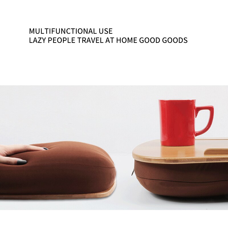 Multifunction Laptop Table Computer Knee Desk Portable Outdoor Headrest Office Home Nap Pillow 1 Pcs