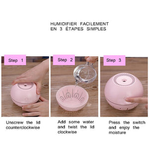 Multifunctional Humidifier Light Bulb Humidifier Light Speed Ball Humidifier Office Humidifier Air Diffuser Humidification 330ml