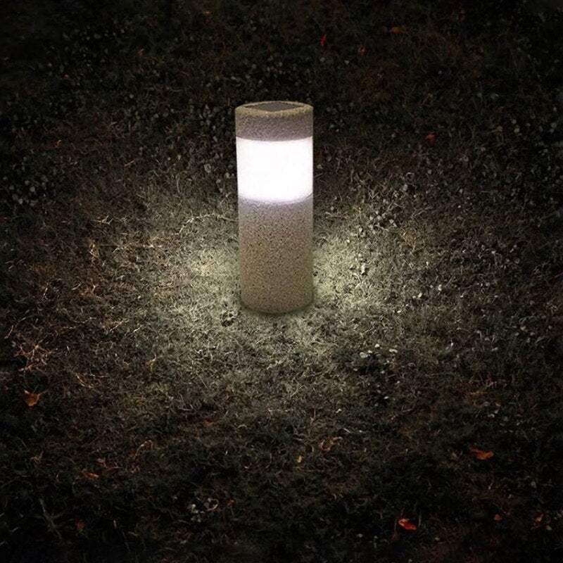 Outdoor Solar Power Stone Pillar White LED Light Landscape Pathway Light Solar Light For Garden Lawn Courtyard Decoration Lamp