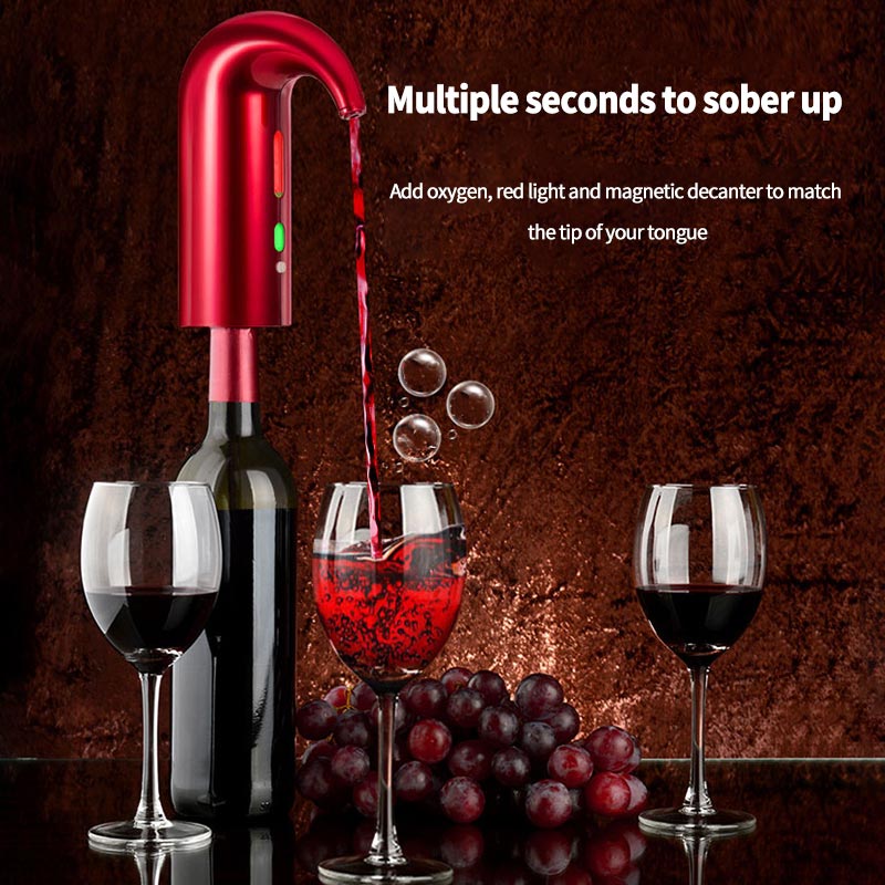 Portable Smart Electric Wine Decanter Automatic Red Wine Pourer  Food Grade Aerator Decanter Dispenser Wine Tool Bar Accessories