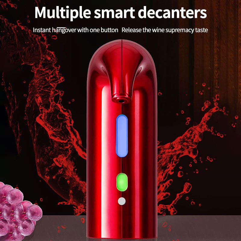 Portable Smart Electric Wine Decanter Automatic Red Wine Pourer  Food Grade Aerator Decanter Dispenser Wine Tool Bar Accessories